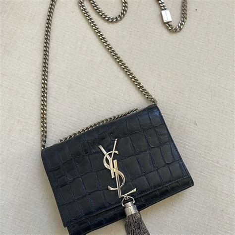 ysl small kate tassle|ysl kate small tassel crocodile.